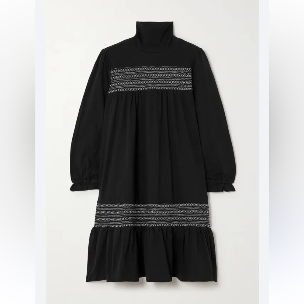 Batsheva Frankie long sleeve modern Victorian black dress​, plus size dress - Picture 3 of 9